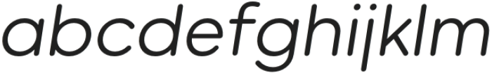 Beround Pro Italic otf (400) Font LOWERCASE