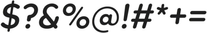 Beround Semi Bold Italic otf (600) Font OTHER CHARS