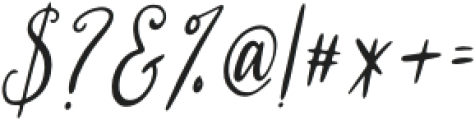 Berrylove Italic Italic otf (400) Font OTHER CHARS