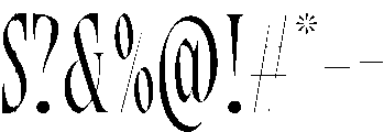 Bersa Serif Light otf (300) Font OTHER CHARS