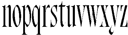 Bersa Serif Light otf (300) Font LOWERCASE