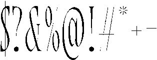 Bersa Serif Thin otf (100) Font OTHER CHARS