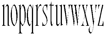 Bersa Serif Thin otf (100) Font LOWERCASE
