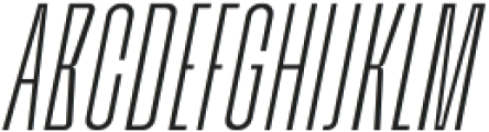 Bersekers ExtraLight Italic otf (200) Font UPPERCASE