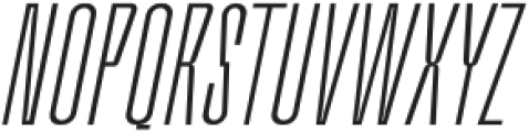 Bersekers ExtraLight Italic otf (200) Font UPPERCASE