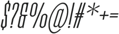 Bersekers Light Italic otf (300) Font OTHER CHARS
