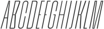 Bersekers Thin Italic otf (100) Font UPPERCASE