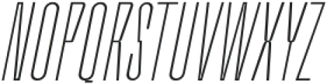 Bersekers Thin Italic otf (100) Font UPPERCASE