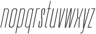 Bersekers Thin Italic otf (100) Font LOWERCASE