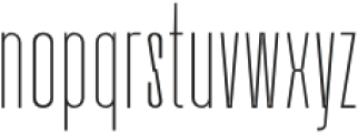 Bersekers Thin otf (100) Font LOWERCASE