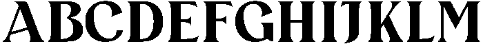 Bertha otf (400) Font UPPERCASE