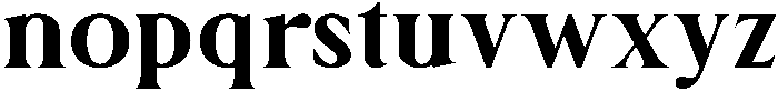 Bertha otf (400) Font LOWERCASE