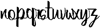 Bertha otf (400) Font LOWERCASE