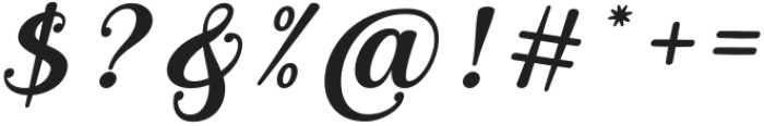 BerthaScript-Italic otf (400) Font OTHER CHARS