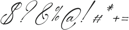 Berthaleya Ferbonitze Italic otf (400) Font OTHER CHARS