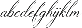 Berthaleya Ferbonitze Italic otf (400) Font LOWERCASE