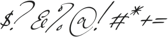 Berthylda Wilonalis Italic otf (400) Font OTHER CHARS