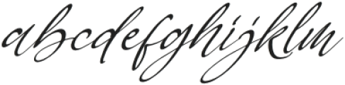 Berthylda Wilonalis Italic otf (400) Font LOWERCASE