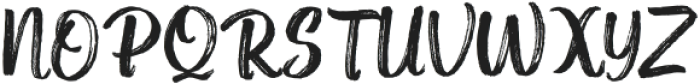 Beskilon Brush Regular otf (400) Font UPPERCASE