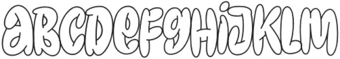 BesmondChicken-Regular otf (400) Font LOWERCASE