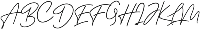 Bessita Handwriting  otf (400) Font UPPERCASE