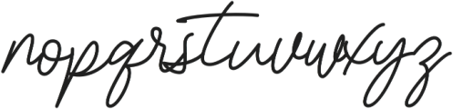 Bessita Handwriting  otf (400) Font LOWERCASE
