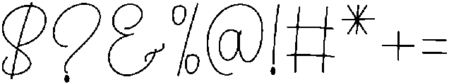 Best Signature Regular otf (400) Font OTHER CHARS