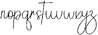 Best Signature Regular otf (400) Font LOWERCASE