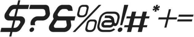 Bestafol Italic otf (400) Font OTHER CHARS