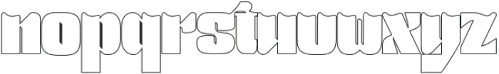 Bestgift Outline otf (400) Font LOWERCASE