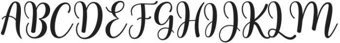 BesthanScript otf (400) Font UPPERCASE