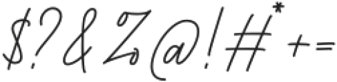 BesthinySignature otf (100) Font OTHER CHARS