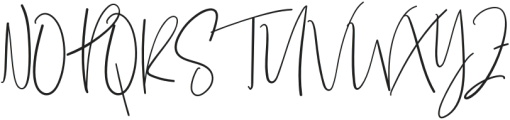 Bestie Signature Regular otf (400) Font UPPERCASE