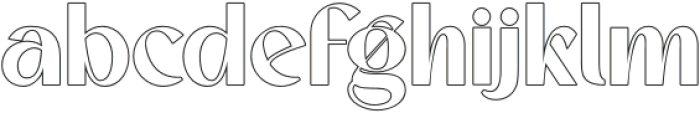 Bestigia-Hairline otf (100) Font LOWERCASE