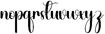 Bestina Regular otf (400) Font LOWERCASE