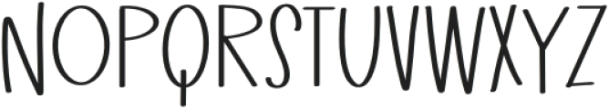 Bestowed Sans Regular otf (400) Font UPPERCASE