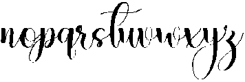 Bestwood Regular otf (400) Font LOWERCASE