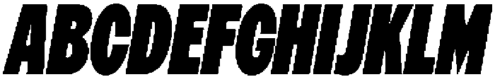 Betamax Black Condensed Italic otf (900) Font UPPERCASE