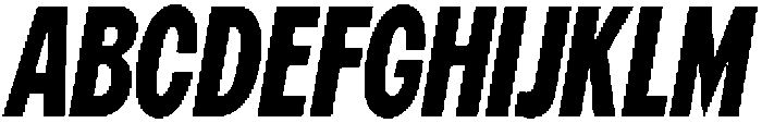Betamax Bold Condensed Italic otf (700) Font UPPERCASE