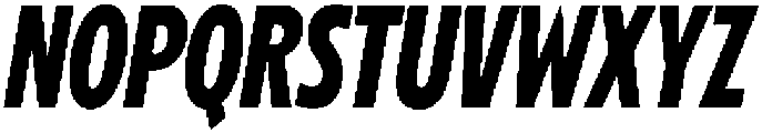 Betamax Bold Condensed Italic otf (700) Font UPPERCASE