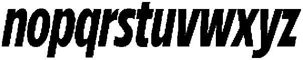 Betamax Bold Condensed Italic otf (700) Font LOWERCASE