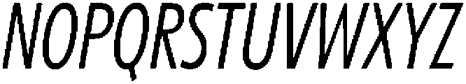 Betamax Light Condensed Italic otf (300) Font UPPERCASE