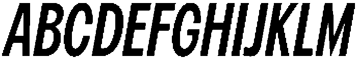 Betamax Regular Condensed Italic otf (400) Font UPPERCASE