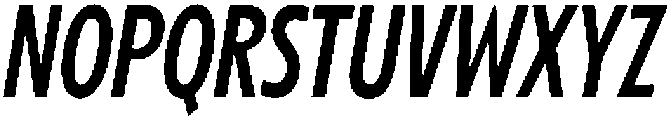 Betamax Regular Condensed Italic otf (400) Font UPPERCASE