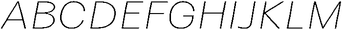Betamax Thin Expanded Italic otf (100) Font UPPERCASE