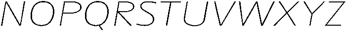 Betamax Thin Expanded Italic otf (100) Font UPPERCASE