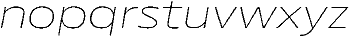 Betamax Thin Expanded Italic otf (100) Font LOWERCASE