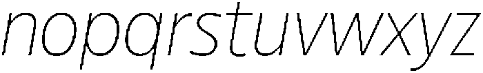 Betamax Thin Italic otf (100) Font LOWERCASE