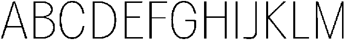 Betamax Thin otf (100) Font UPPERCASE