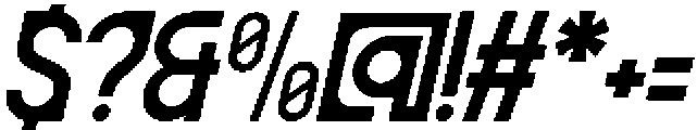 Betgal Oblique otf (400) Font OTHER CHARS